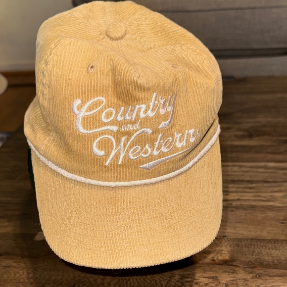 Other - Southern supply hat co. Men corduroy cap hat country & western tan/white cotton